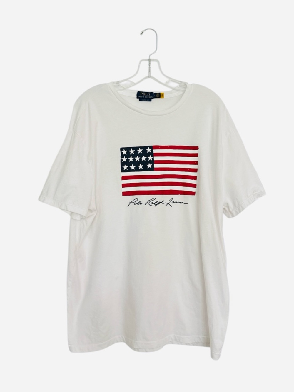 Polo Ralph Lauren Flag Tee Shirt Americana Casual Classic Fit Men’s Size Large - Picture 2 of 9